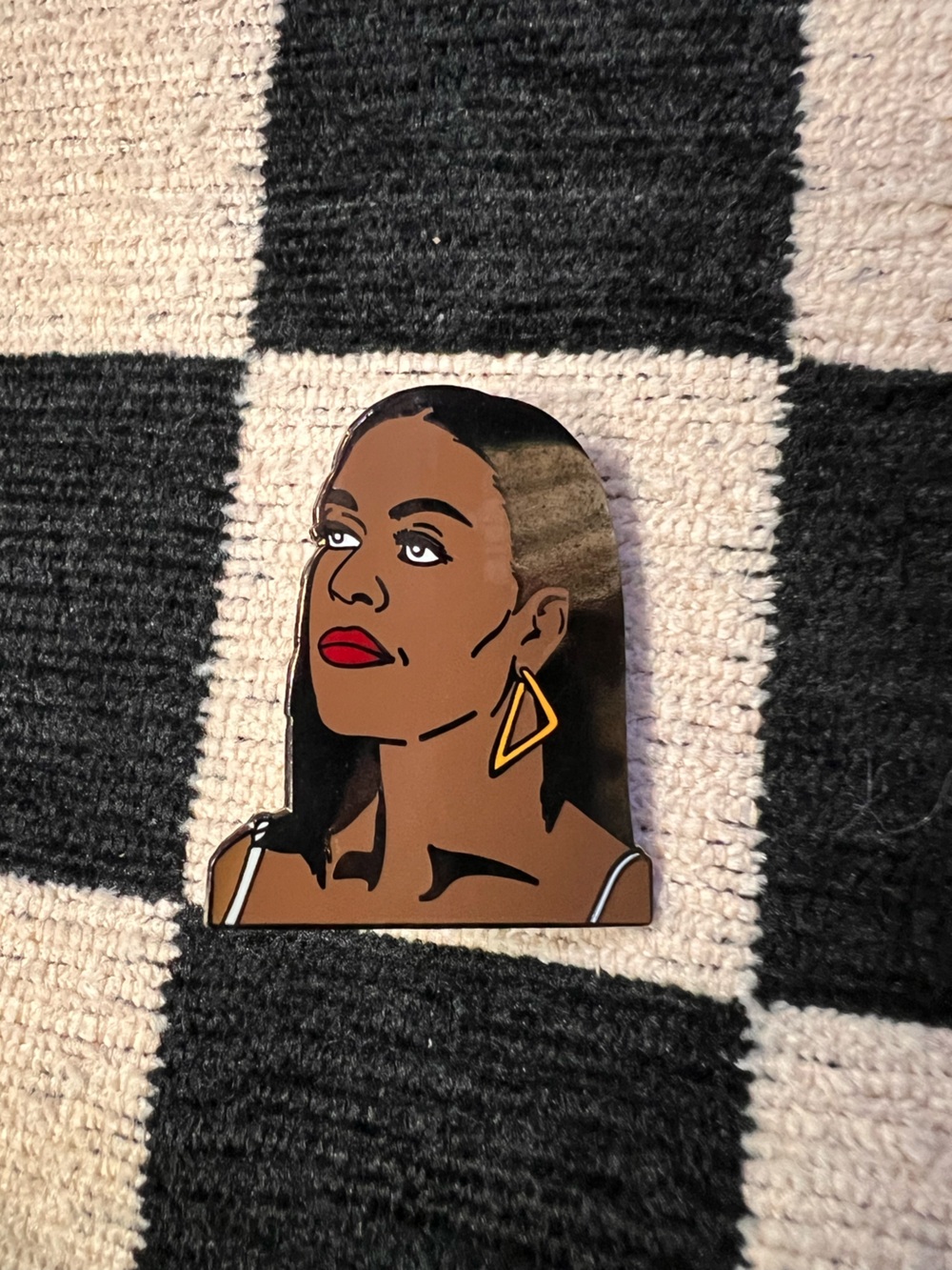 Radical Dreams Michelle Obama Portrait Brooch Pin | Statement Jewelry
